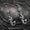Glow Glass Mermaid Earrings on STerling Silver Hooks