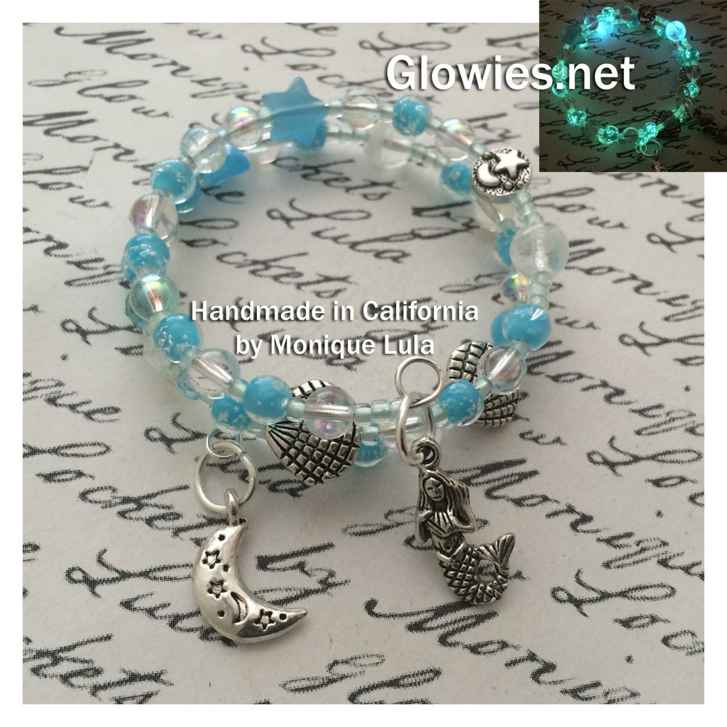 Enchanting Mermaid Charm Bracelet Handcrafted with over 40 mermaid Charms