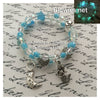 Blue Star Mermaid Ocean & Shells Galaxy Beaded Bracelet