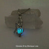 Mermaid Sitting on Glowing Orb Glow Necklace