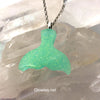 Mermaid Tail Fin Galaxy Glow Necklace