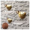 Mom Heart Gold Tone Charm