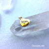 Mom Heart Gold Tone Charm