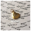 Mom Heart Gold Tone Charm