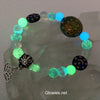 Color Changing Mood Mandala Glow Glass Beaded Bracelet