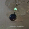 Mood Color Changing Galaxy Glow Glass Necklace