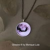 Full Moon Bat Glow Necklace