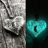 New Style Moon Within Your Heart Galaxy Glow Necklace