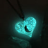 New Style Moon Within Your Heart Galaxy Glow Necklace