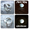 Sterling Silver Glow Moon Ring
