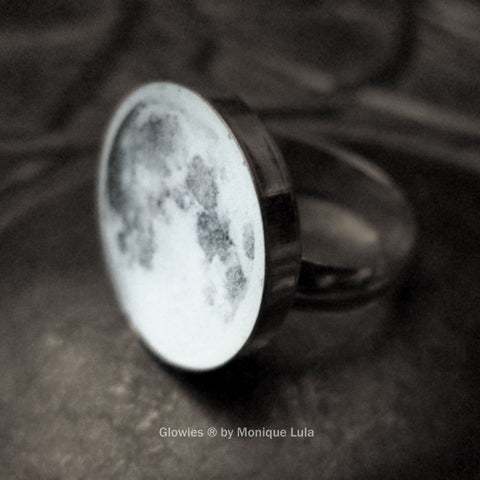 Sterling Silver Glow Moon Ring