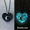 Moon Within Your Heart Galaxy Glow Necklace