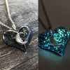 New Style Moon Within Your Heart Galaxy Glow Necklace