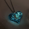 New Style Moon Within Your Heart Galaxy Glow Necklace