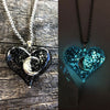 New Style Moon Within Your Heart Galaxy Glow Necklace