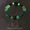 Moon Lover Glow Glass Stretch Mood Bracelet
