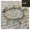 Crescent Moons & Glowing Stars Link Charm Bracelet