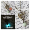 Mothers Day Glowing Orb Mom Necklace Antiqued Bronze
