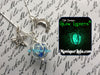 Moon & Stars Glowing Orb Charm Galaxy Glow Glass Necklace