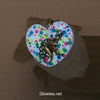 Unicorn Heart Glow in the dark necklace