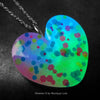 Rainbow Heart Glow Necklace