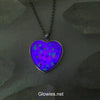 Neon 80s Glass Heart Necklace