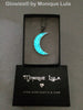 Stainless Steel Crescent Moon Glow Necklace