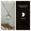 Glowing Crescent Moon Necklace