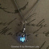 Mermaid Sitting on Glowing Orb Glow Necklace