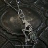 Mermaid Sitting on Glowing Orb Glow Necklace