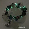 Customizable Night Sky Glow Glass Beaded Bracelet