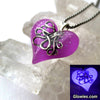 Octopus Heart Glow in the dark Necklace