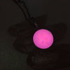 1" Round Handmade Glow Opal Necklace