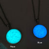 1" Round Handmade Glow Opal Necklace