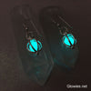 Glowing Orb Earrings with Free UV Charger Light