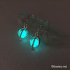 Glowing Orb Earrings with Free UV Charger Light