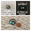 Stainless Steel Owl Ring with Glowing Eyes