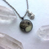 Full Moon Owl in Tree Glow Necklace