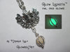 Owl Orb Glow Locket Pendant Silver