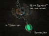 Owl Orb Glow Locket Pendant Silver