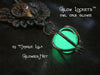 Owl Orb Glow Locket Pendant Silver