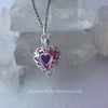 Passion Glow Frozen Heart Necklace