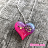Lula Heart with Key Inside Glow in the dark Necklace