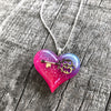 Lula Heart with Key Inside Glow in the dark Necklace