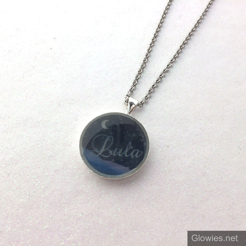 Starry Night with your name Glow necklace