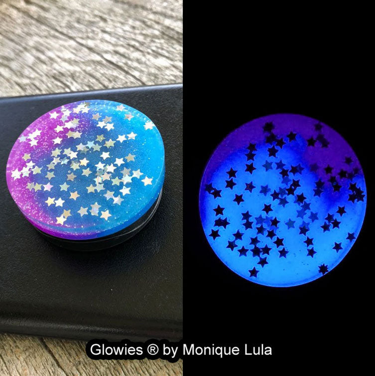 Twilight Blue & Purple Glow Cell Phone Grip