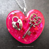 Key To My Glowing Locked Heart Necklace
