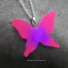 3d Glow in the dark Butterfly Necklace