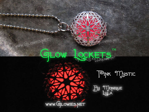 Pink Silver Plated Original Mystic Glow Locket ™