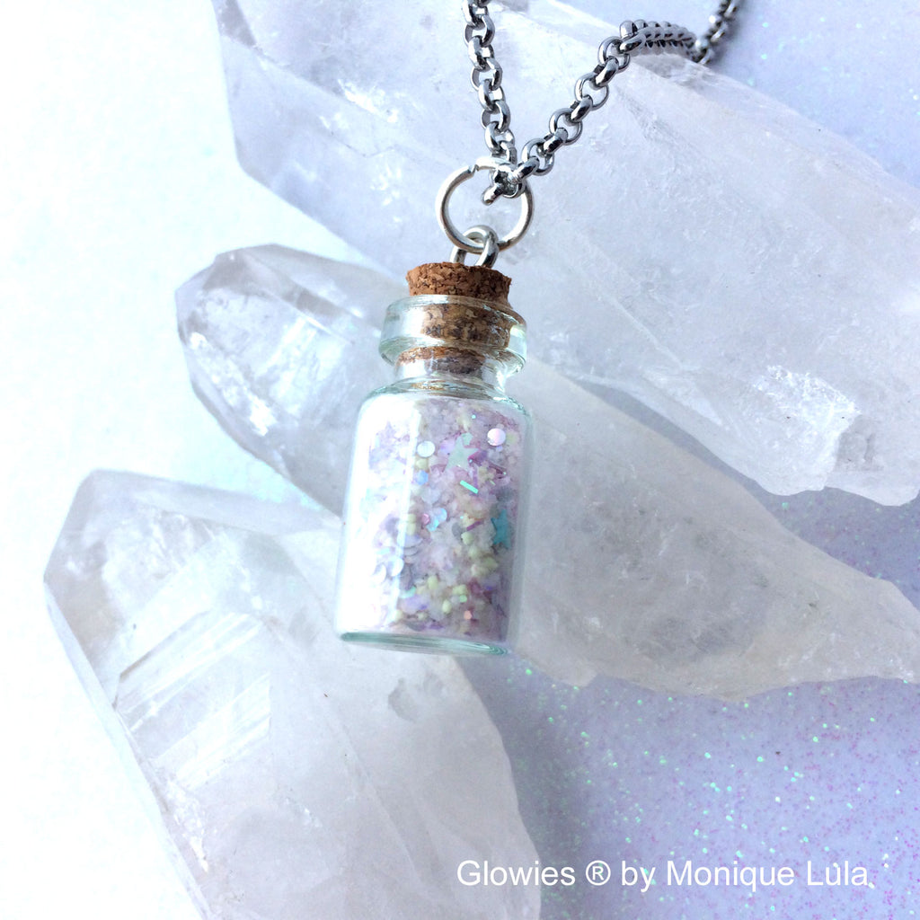 Pixie Potion Glow in the dark Jar Necklace